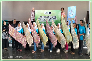 Pelatihan Ecoprint Shibori